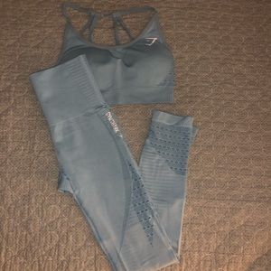 Gymshark energy seamless set baby blue